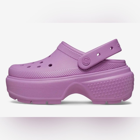 CROCS Purple Clogs Stomp Women’s size 9/ men’s size 7-NWT - Picture 2 of 2